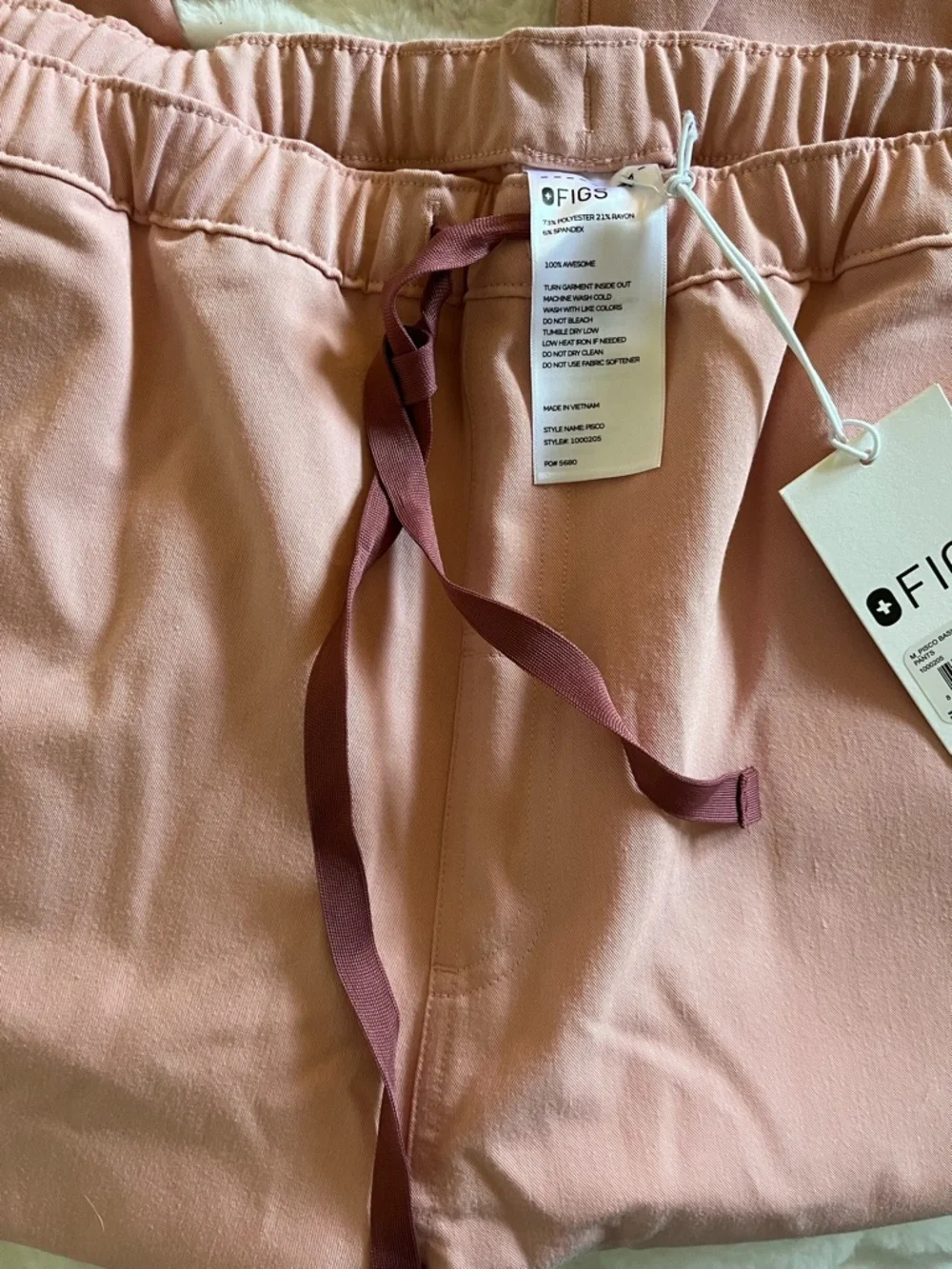 FIGS Pisco Basic Scrub Pants Men's Extra Large Tall Salmon NWT